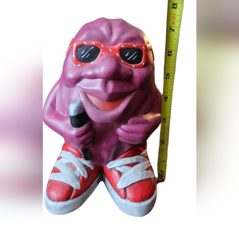 Vintage - California Raisin 7" Ceramic 1980's  Figurine Cartoon Collectible - Picture 6 of 7
